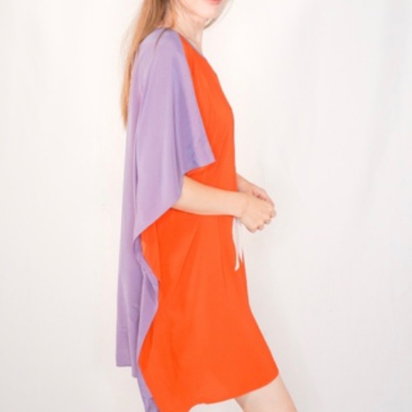 DE LA MER 1981 OS Silk Goldfish Mini Dress - Picture 2 of 9